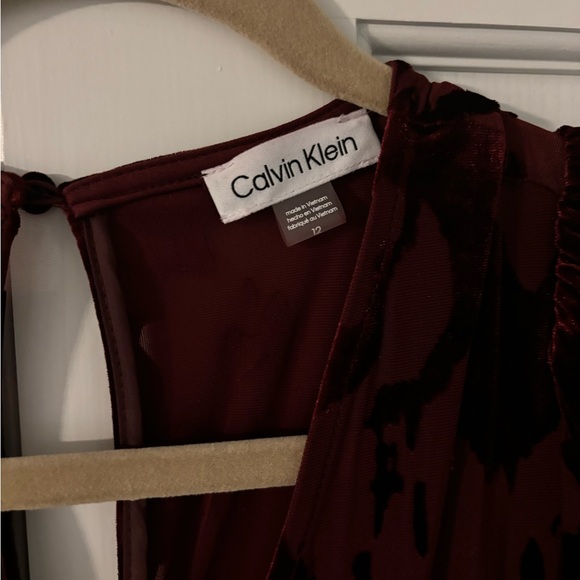 Calvin Klein Burgundy Dress - Picture 4 of 4